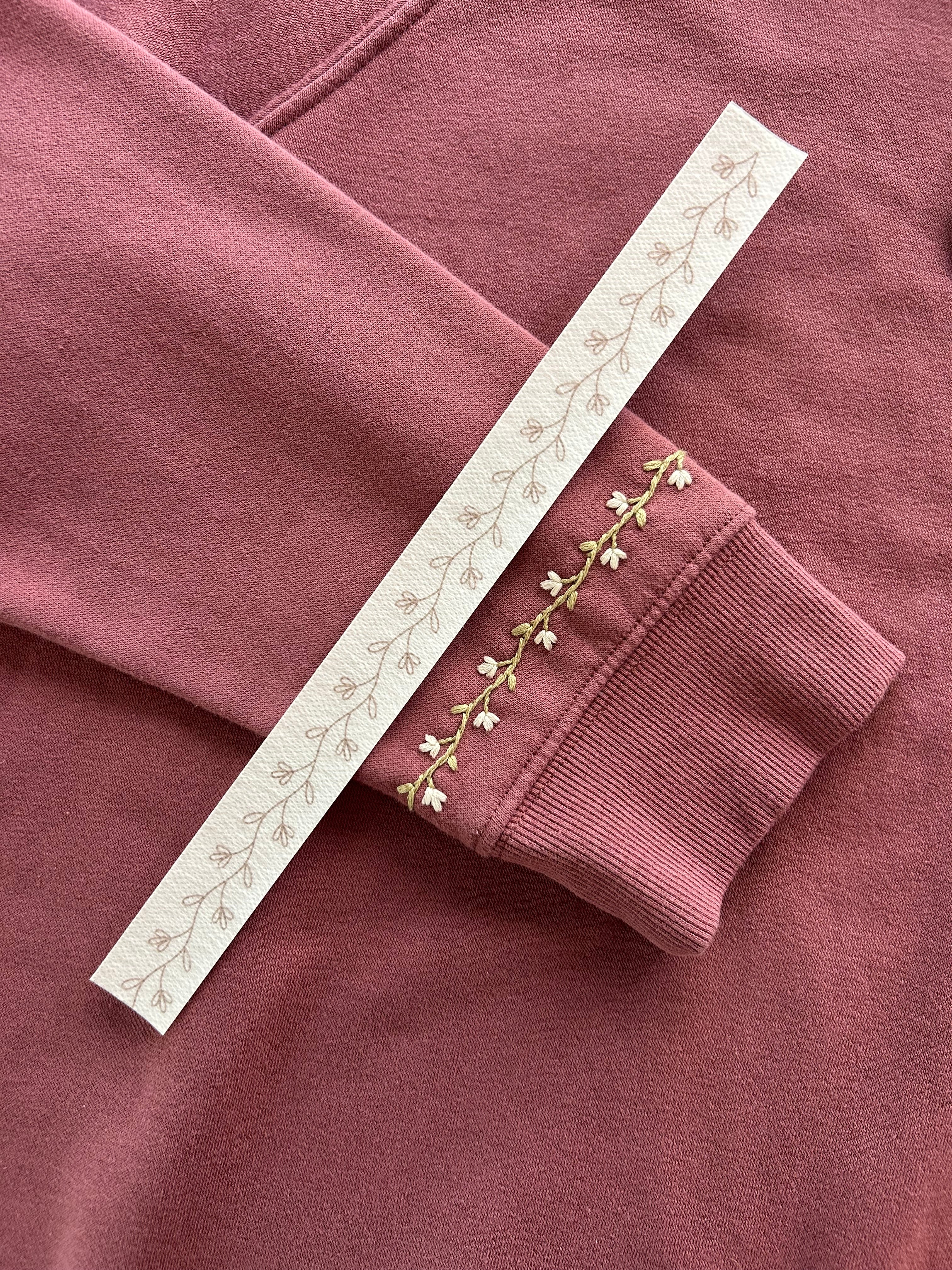 Floral Pocket and Sleeve Stick n Stitch Templates