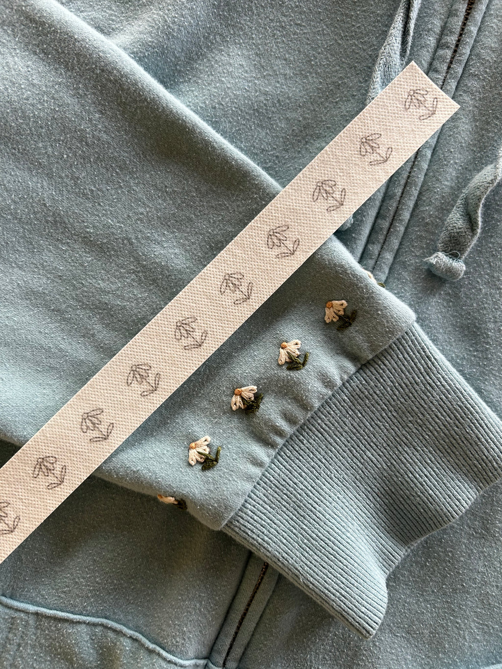 Floral Pocket and Sleeve Stick n Stitch Templates