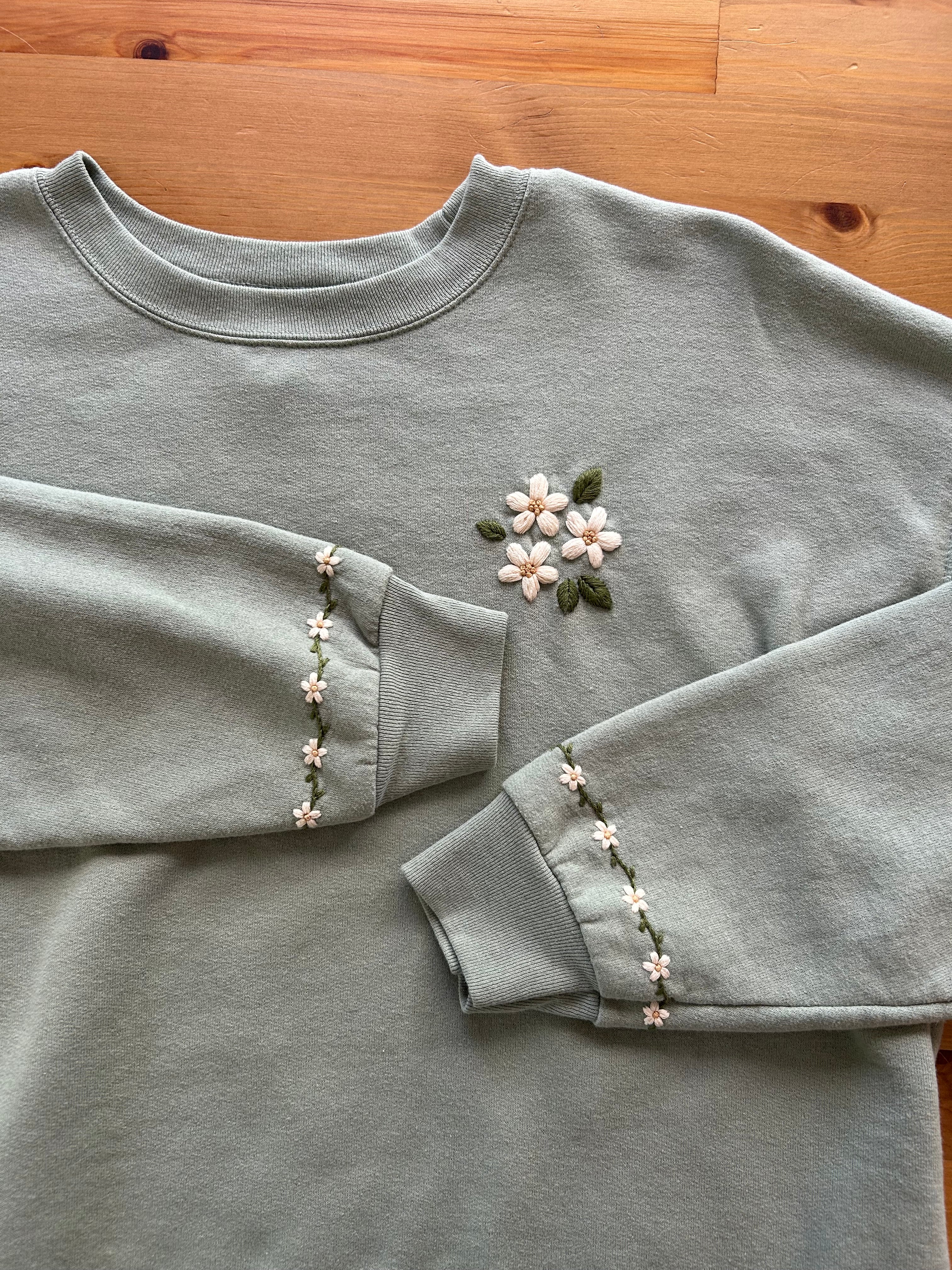 Floral Pocket and Sleeve Stick n Stitch Templates