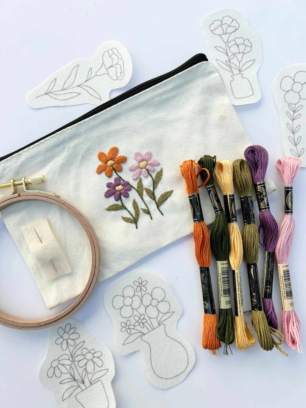 “Floral” - Stick n Stitch Templates