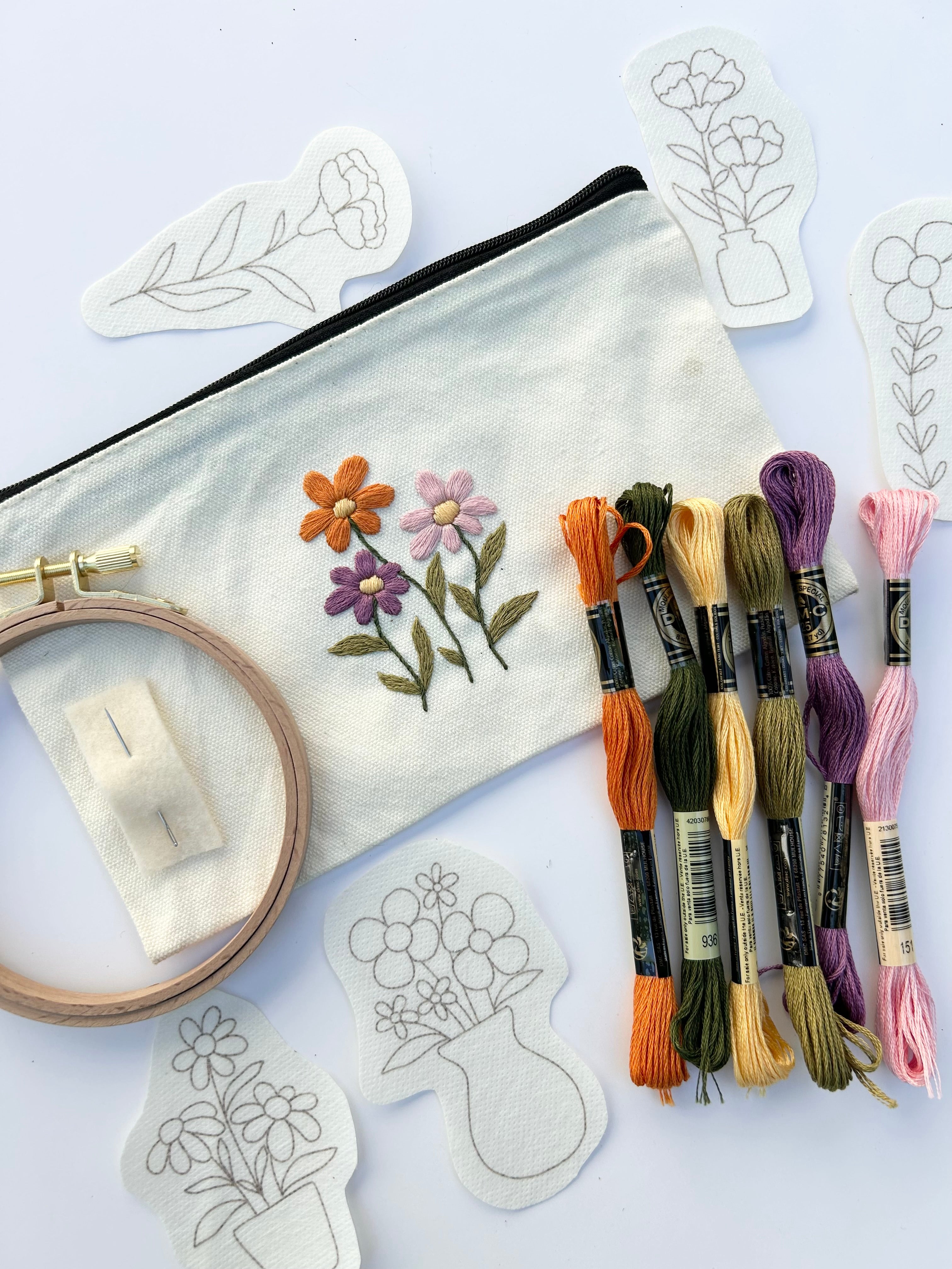 “Floral” - Stick n Stitch Templates