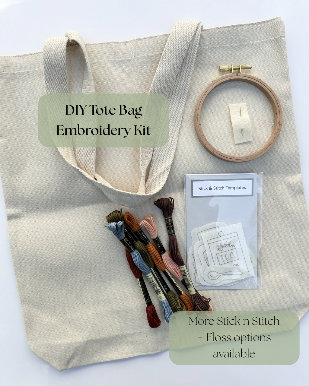 DIY Tote Bag Embroidery Kit