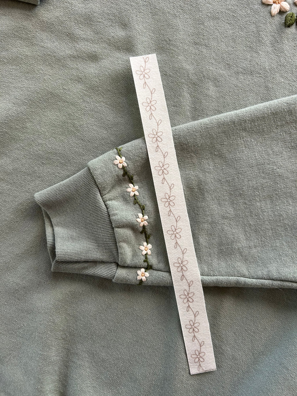 Floral Pocket and Sleeve Stick n Stitch Templates