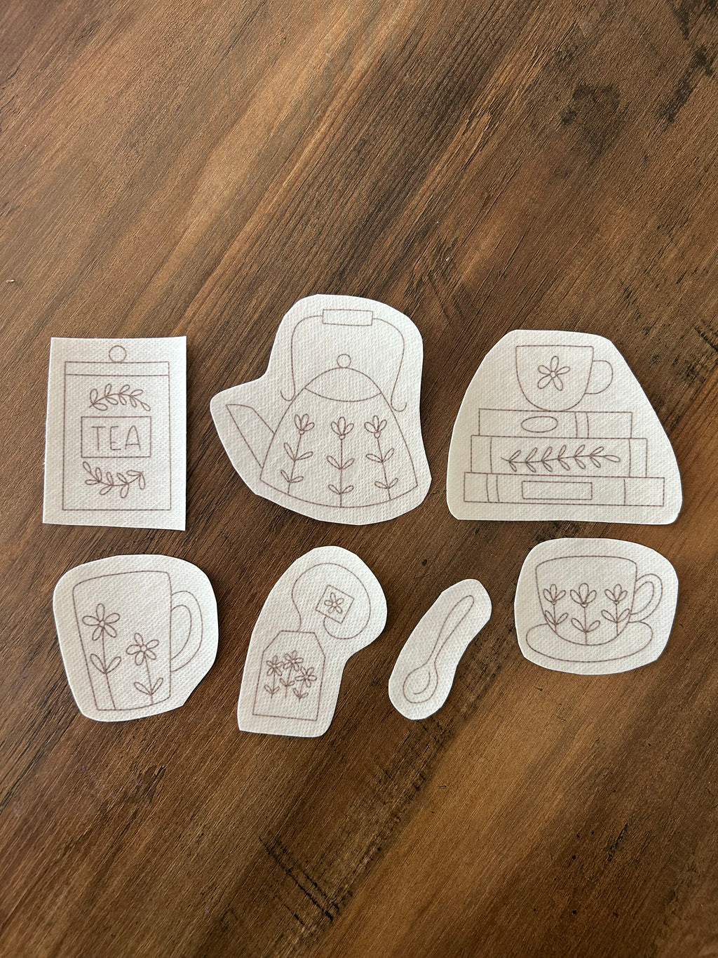 “Tea Time” - Stick n Stitch Templates