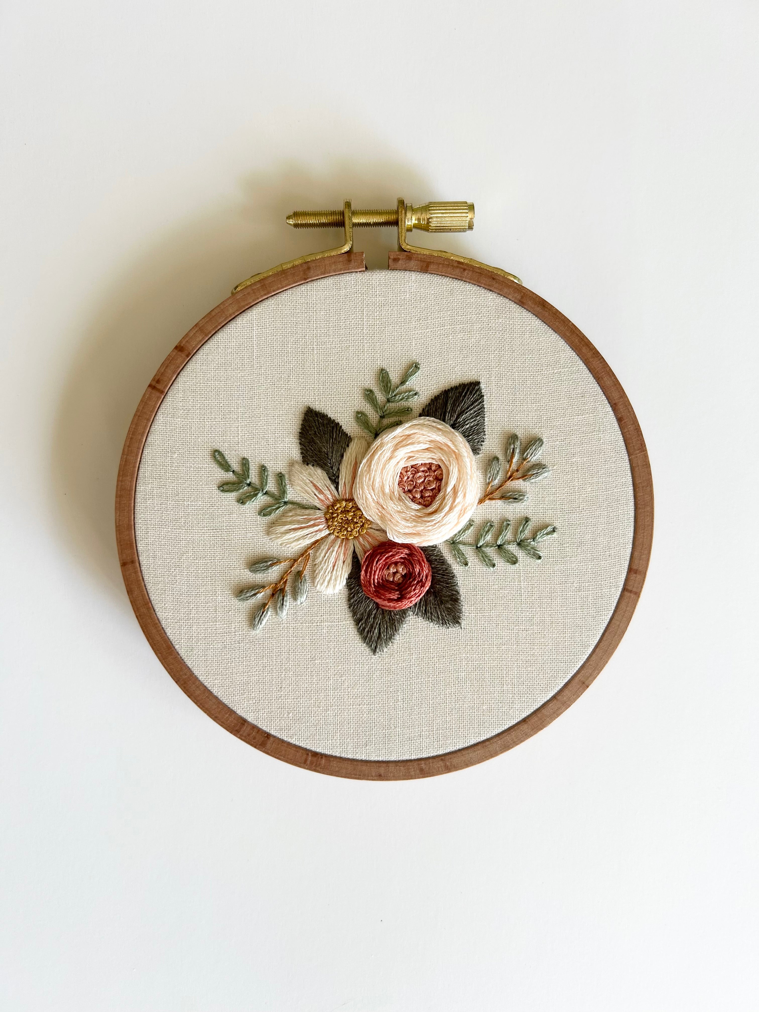Floral Embroidery Pattern “Shaely” Galentines Collection #1 Beginner Friendly (PDF Download)