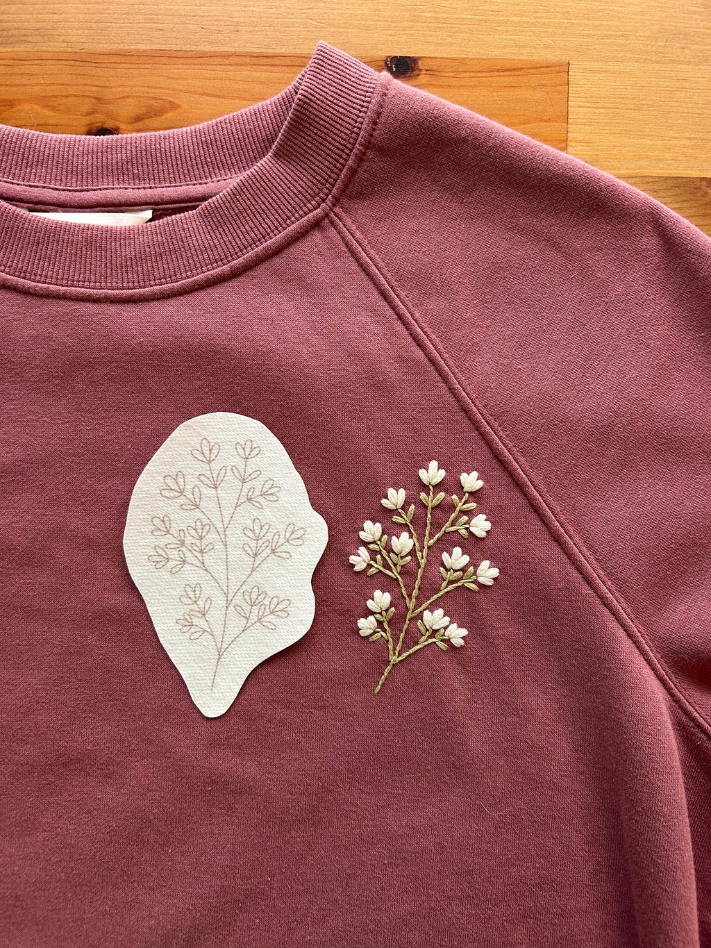 Floral Pocket and Sleeve Stick n Stitch Templates