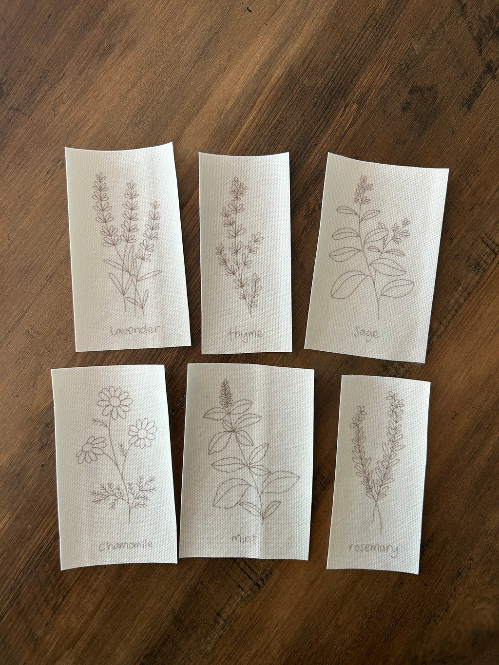 “Herbs” - Stick n Stitch Templates