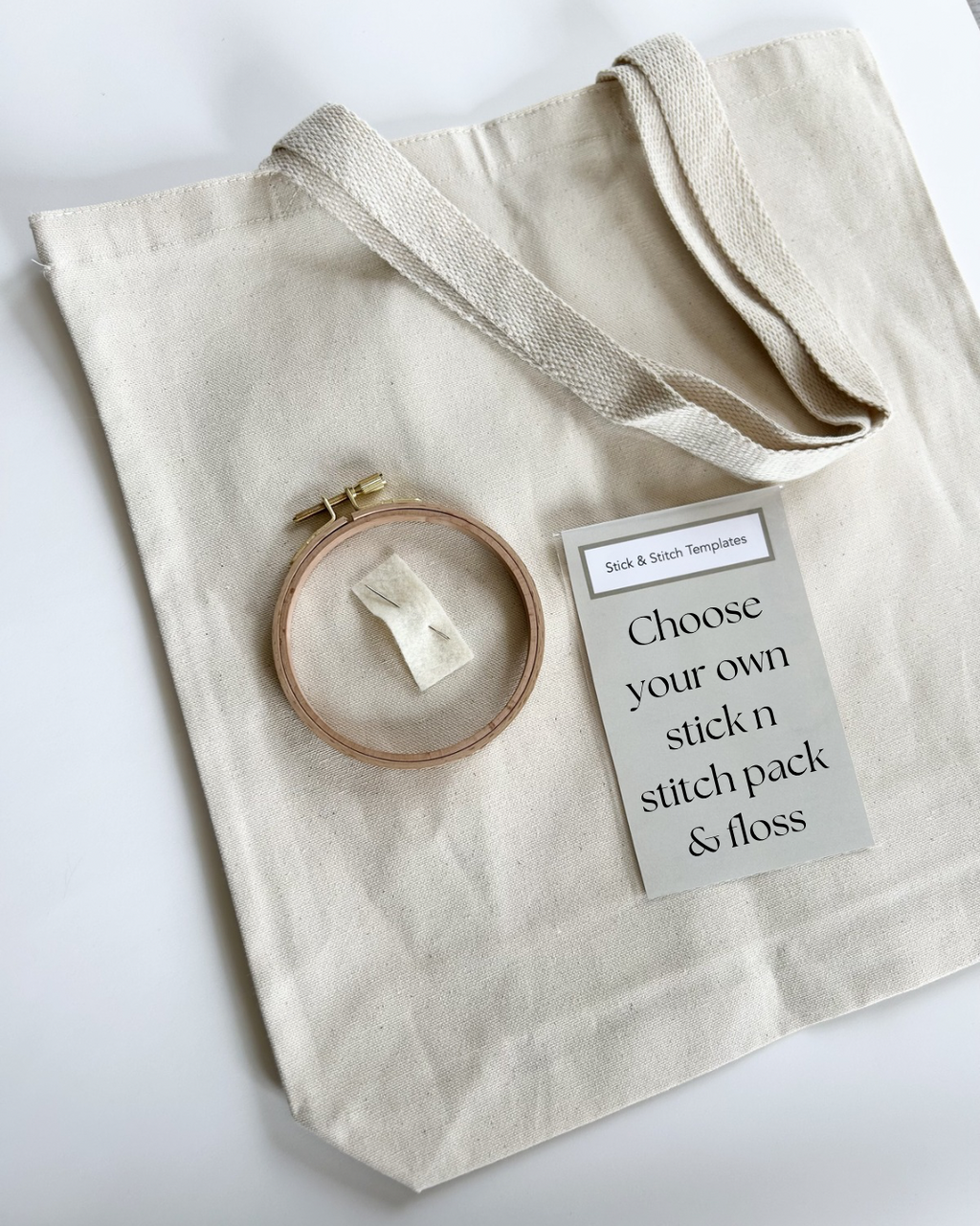 DIY Tote Bag Embroidery Kit